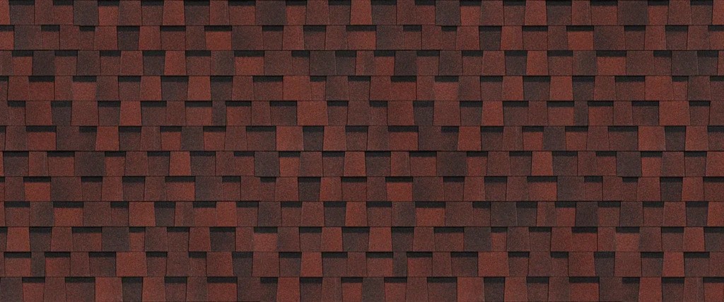 Ламинированная черепица Docke PIE DRAGON STANDARD / Красный