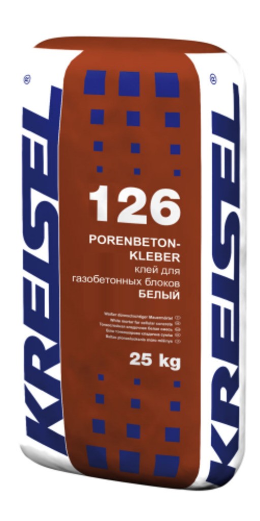 Кладочная смесь PORENBETONKLEBER WEISS 126