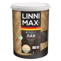 Лак акриловый LINNIMAX Аква Лак для паркета и полов матовый 0,9 л