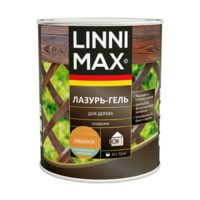 Лессирующий антисептик LINNIMAX Лазурь-гель для дерева Рябина 0,75 л