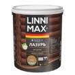 Лессирующий антисептик LINNIMAX Аква Лазурь для дерева Орех 2,5 л