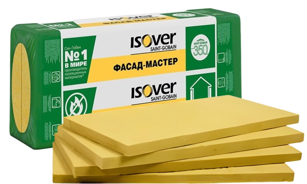 Утеплитель Изовер ISOVER ФАСАД Мастер 0,18м3 (600х1000х100мм 3шт) 1,8м2