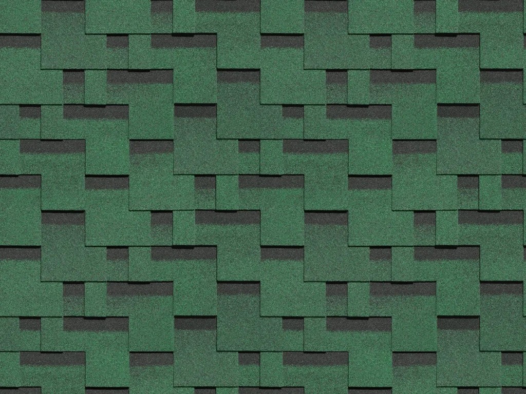 Гибкая черепица Docke PIE STANDARD /ТЕТРИС/ Зеленый