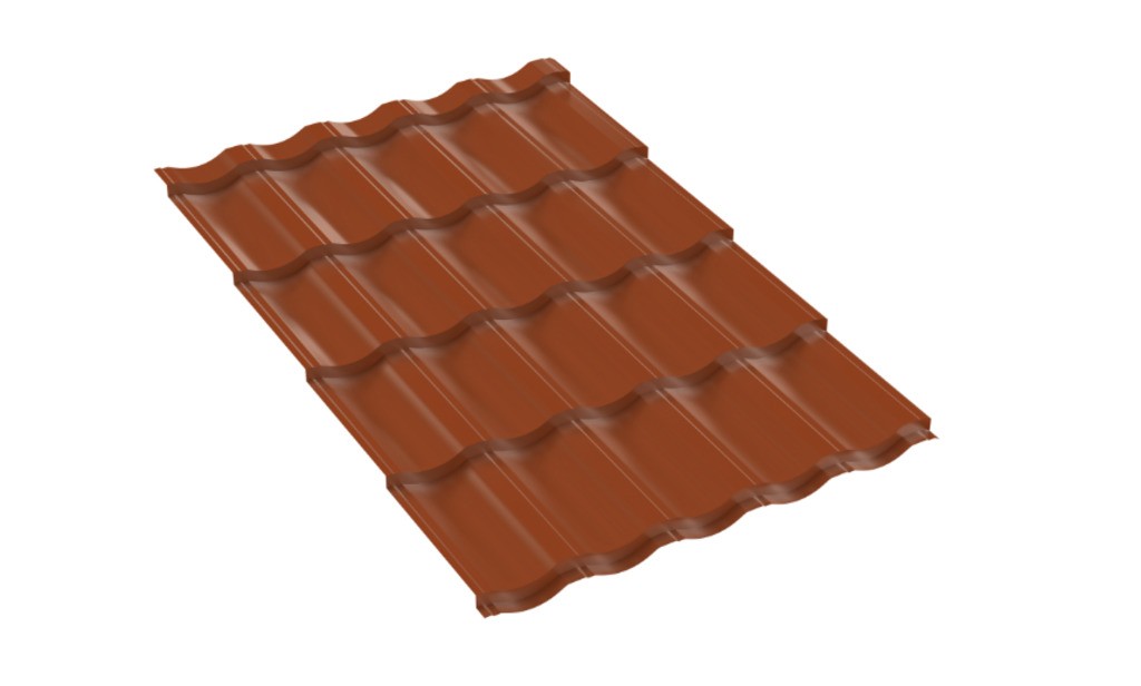 Металлопанель "Андора" RAL8004