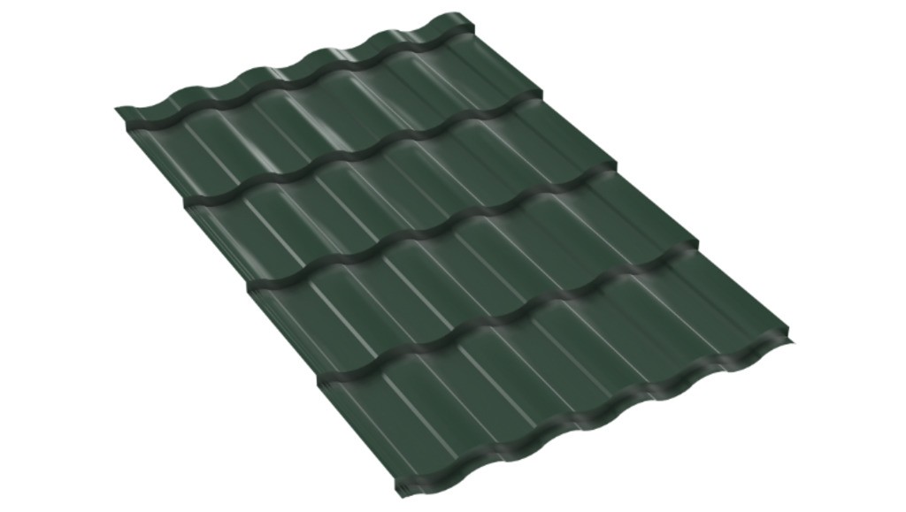 Металлопанель "Гранди" RAL6005