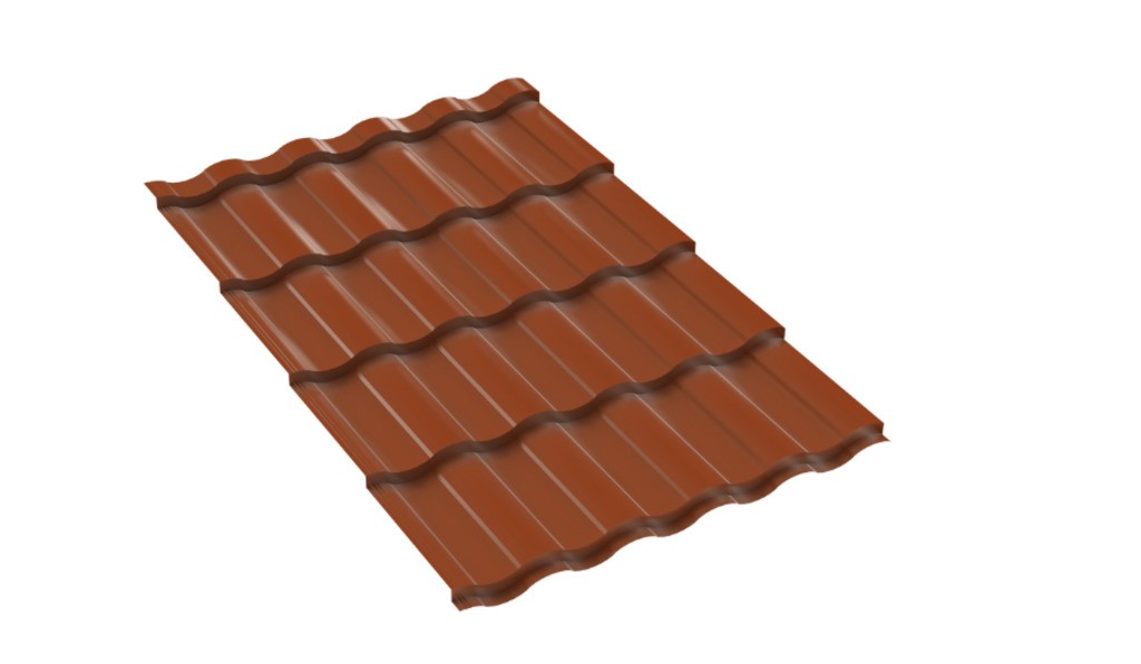 Металлопанель "Гранди" RAL8004