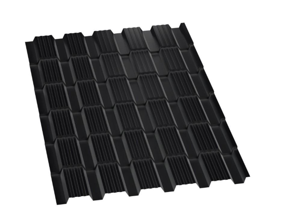 Металлопанель "Каскад-Люкс" RAL9005