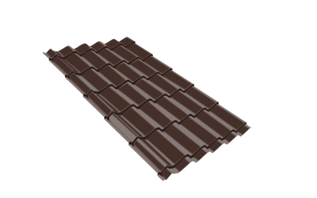 Металлопанель "Модера" RAL8017