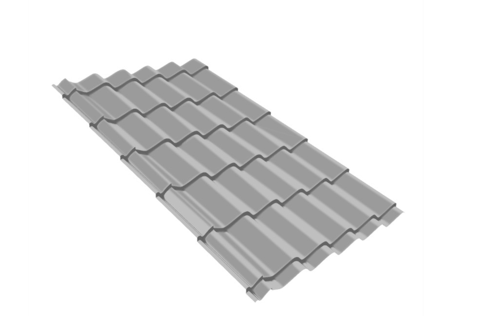 Металлопанель "Модера" RAL7004