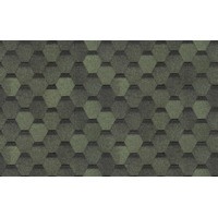 Гибкая черепица Docke PIE EURASIA/ ШЕСТИГРАННИК / Зеленый