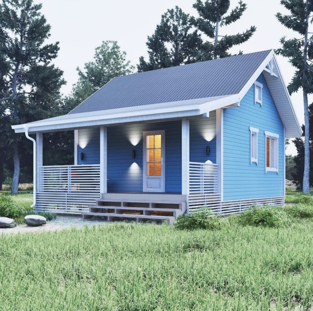 Дачный дом 36м2 с террасой