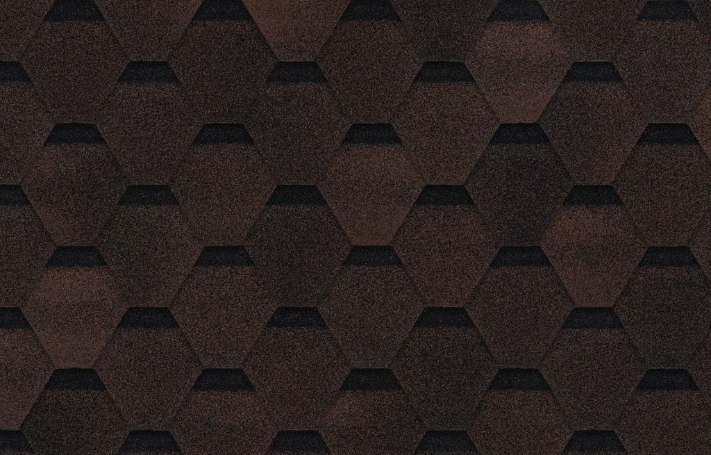 Гибкая черепица ТЕХНОНИКОЛЬ SHINGLAS , Оптима , Коричневый