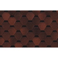 Гибкая черепица ТЕХНОНИКОЛЬ SHINGLAS , Оптима , Красный