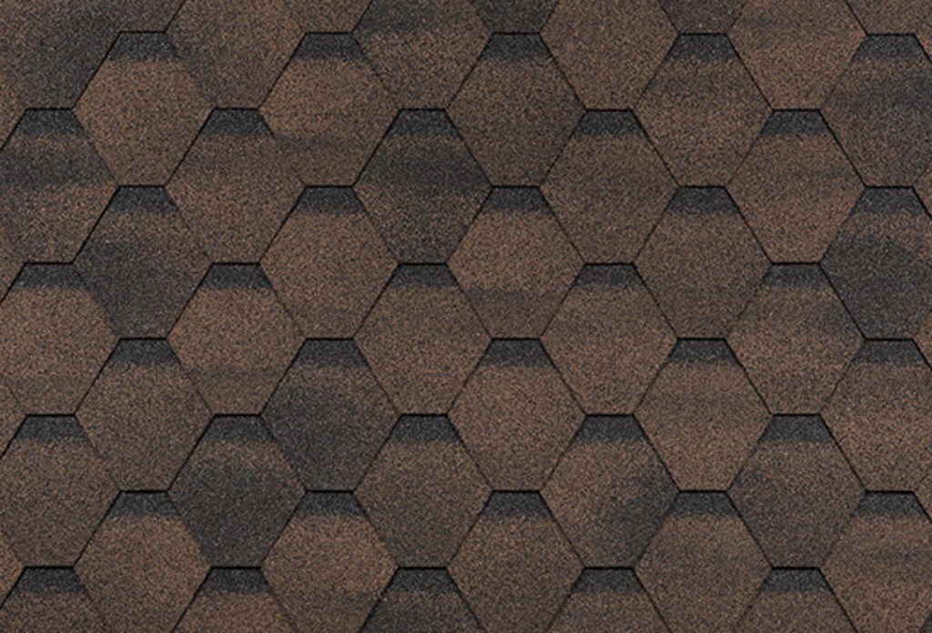 Гибкая черепица ТЕХНОНИКОЛЬ SHINGLAS ,Финская Соната коричневый