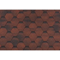 Гибкая черепица ТЕХНОНИКОЛЬ SHINGLAS ,Финская Соната красный