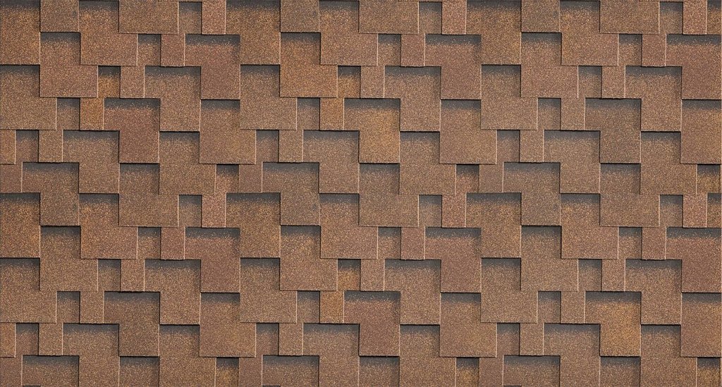 Гибкая черепица ТЕХНОНИКОЛЬ SHINGLAS ,Фокстрот, Дуб