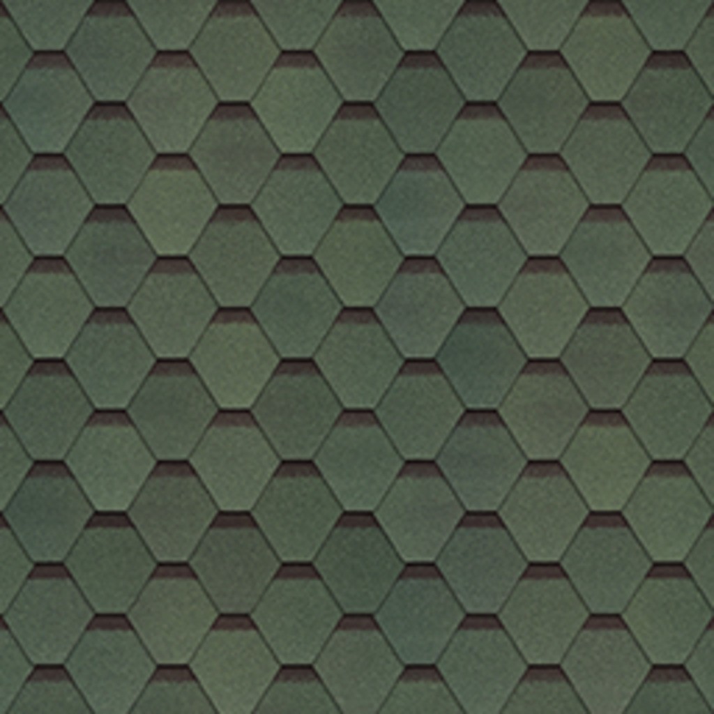 Гибкая черепица ТЕХНОНИКОЛЬ SHINGLAS ,Самба, Малахит