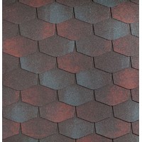 Гибкая черепица Katepal /FORTE/ Ямайка (Серо-Красный)