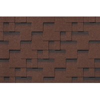 Гибкая черепица ROOFSHIELD/ МОДЕРН ПРЕМИУМ/ Коричневый с оттенением