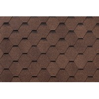 Гибкая черепица ROOFSHIELD/ СТАНДАРТ КЛАССИК/ Коричневый топаз