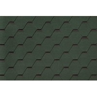 Гибкая черепица ROOFSHIELD/ СТАНДАРТ КЛАССИК/ Зеленый с оттенением
