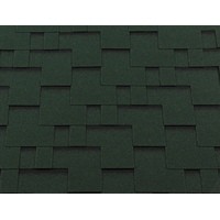 Гибкая черепица ROOFSHIELD/ МОДЕРН КЛАССИК/ Зеленый с оттенением