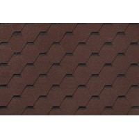 Гибкая черепица ROOFSHIELD/ ФЕМИЛИ ЛАЙТ СТАНДАРТ / Коричневый с оттенением