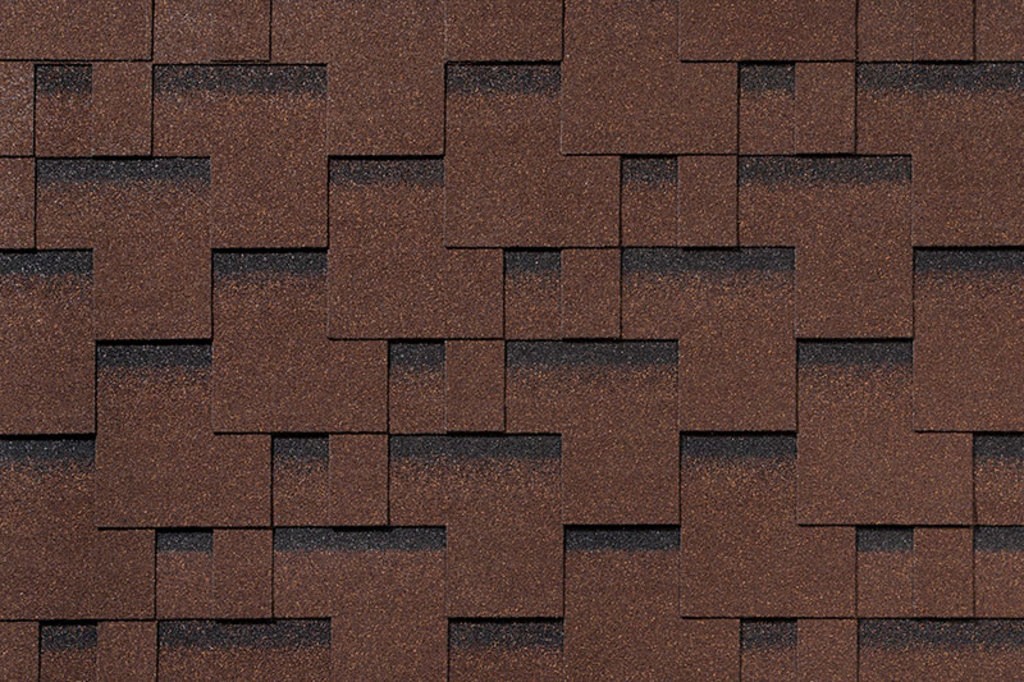 Гибкая черепица ROOFSHIELD/ ФЕМИЛИ ЛАЙТ МОДЕРН / Коричневый с оттенением