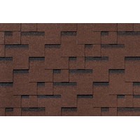 Гибкая черепица ROOFSHIELD/ ФЕМИЛИ ЛАЙТ МОДЕРН / Коричневый с оттенением