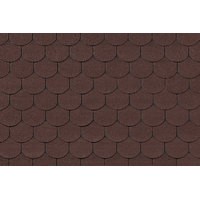 Гибкая черепица ROOFSHIELD/ ФЕМИЛИ ЛАЙТ ГОТИК / Коричневый с оттенением