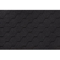 Гибкая черепица ROOFSHIELD/ ФЕМИЛИ ЭКО ЛАЙТ СТАНДАРТ / Графитно-черный