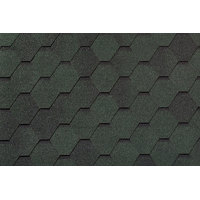 Гибкая черепица ROOFSHIELD/ ФЕМИЛИ ЭКО ЛАЙТ СТАНДАРТ / Зеленый с оттенением