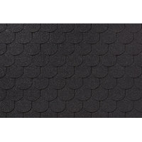 Гибкая черепица ROOFSHIELD/ ФЕМИЛИ ЭКО ЛАЙТ ГОТИК / Графитно-черный