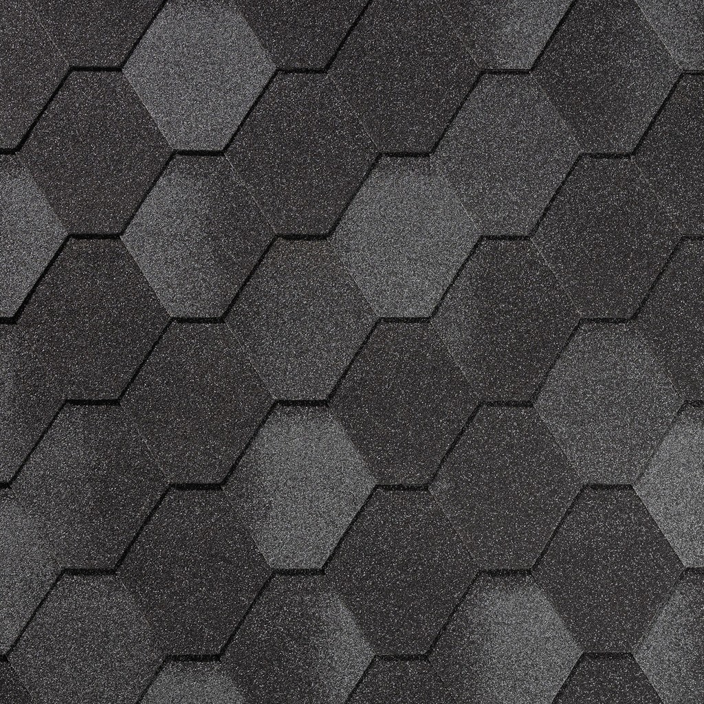 Гибкая черепица QUIET TILE/ Rombica/ Базальтово-серый