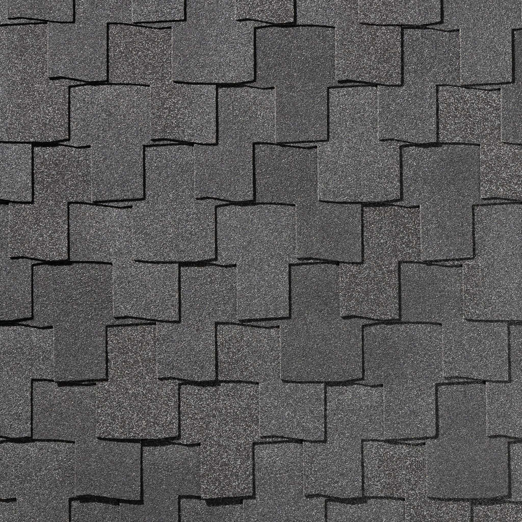 Гибкая черепица QUIET TILE/ Bohho/ Антрацитово-серый