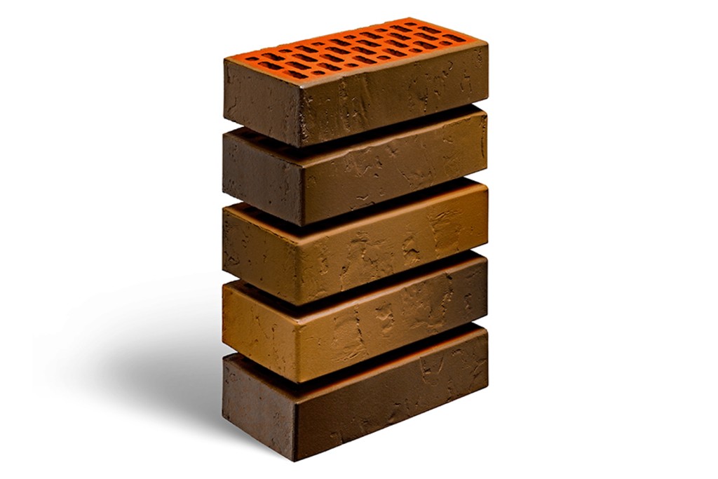 Облицовочный кирпич ФЛЕШ-ОБЖИГ (Сахара) 1NF Одинарный (250х120х65)