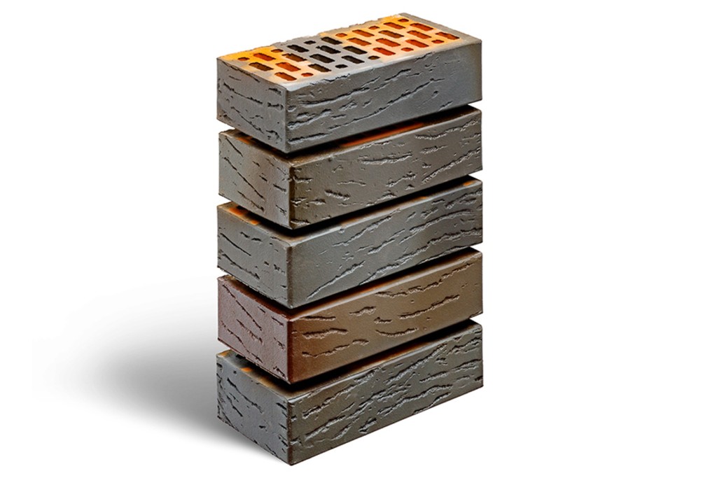 Облицовочный кирпич ФЛЕШ АГАТ (Антик) 1NF Одинарный (250х120х65)