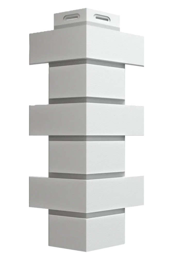 Угол к фасадным панелям Docke STANDARD / ФЛЕМИШ / Белый