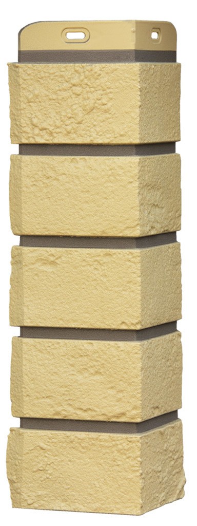 Угол Grand Line Состаренный кирпич Design Plus ваниль с темно-бежевым швом