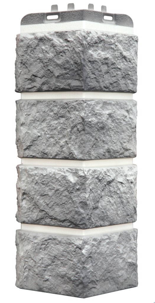 Угол Grand Line Колотый камень Design Plus гранит с белым швом